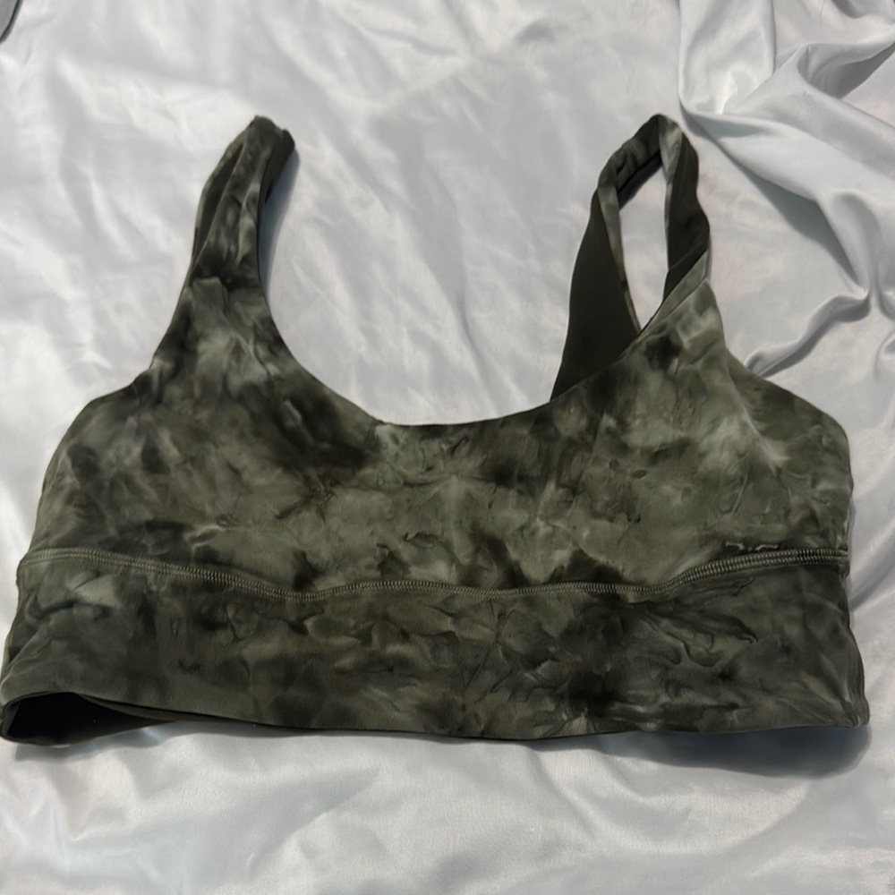 lululemon athletica Green and Black Camo Bra Medium Support
